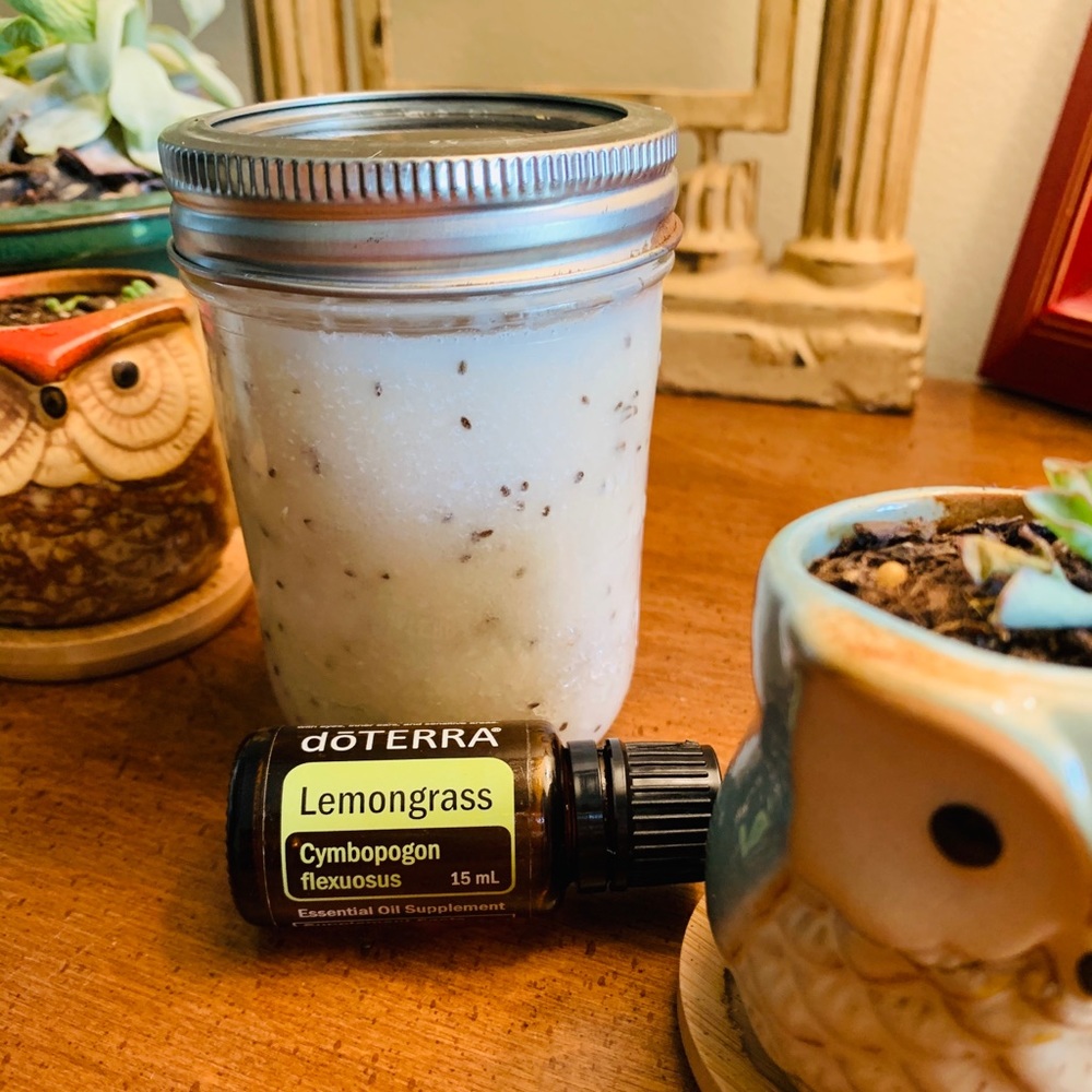 NEW Lemongrass Organic Body Scrub great exfoliant coffee or sugar #peacedbyalise